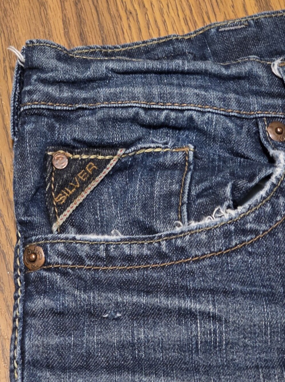 Vintage Silver Jeans Co 925 Series Men’s Bootcut Jeans Dark Wash Denim 33x32 B61 - Picture 4 of 12